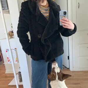 Vintage Alpaca MaxMara Ruffle Coat